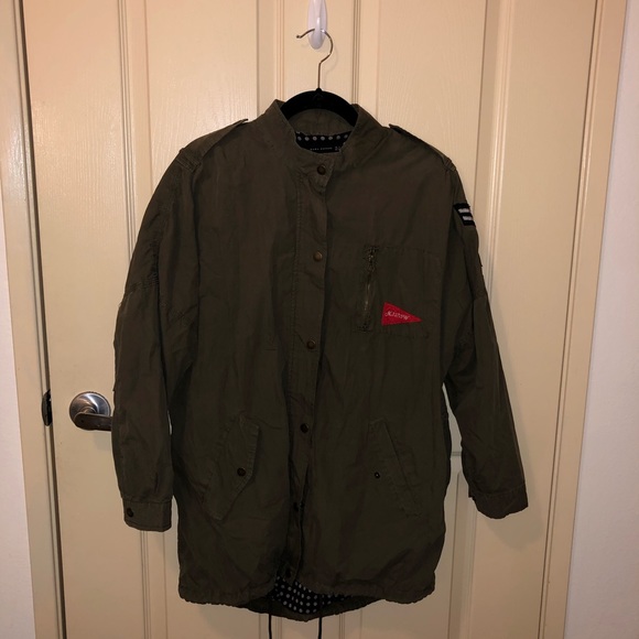 Zara Dark/Army Green Jacket - Picture 2 of 7